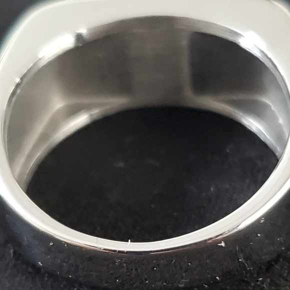 Men's Yellow Tiger's Eye Stainless steel Ring - Picture 2 of 7